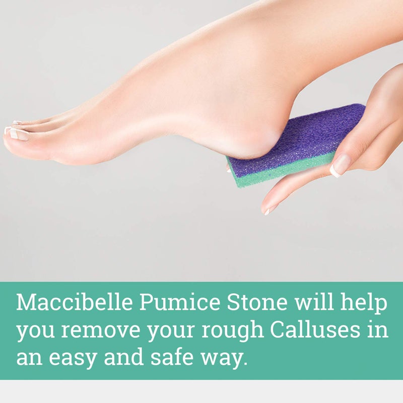 Maccibelle Salon Foot Pumice and Scrubber for Feet and Heels Callus and Dead Skins  Safely and Easily Eliminate Callus and Rough Heels (Pack of 1) - Image 2
